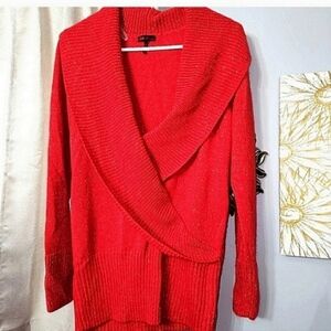 Sofia red sweater size large.  Fits like a 1x